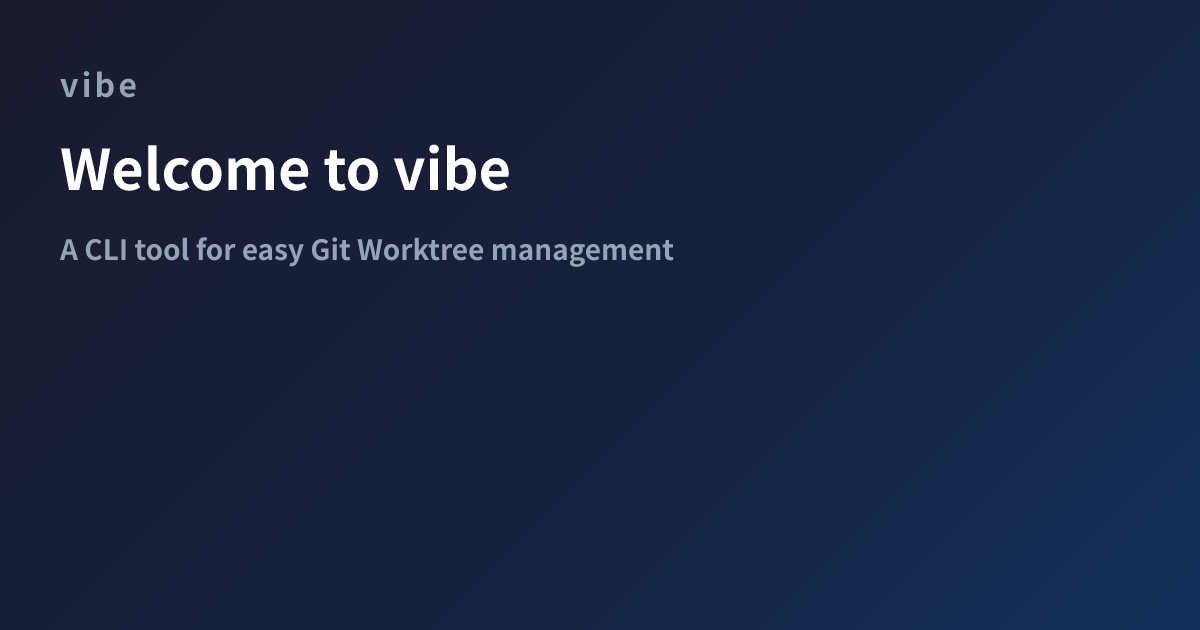 Welcome to vibe | vibe